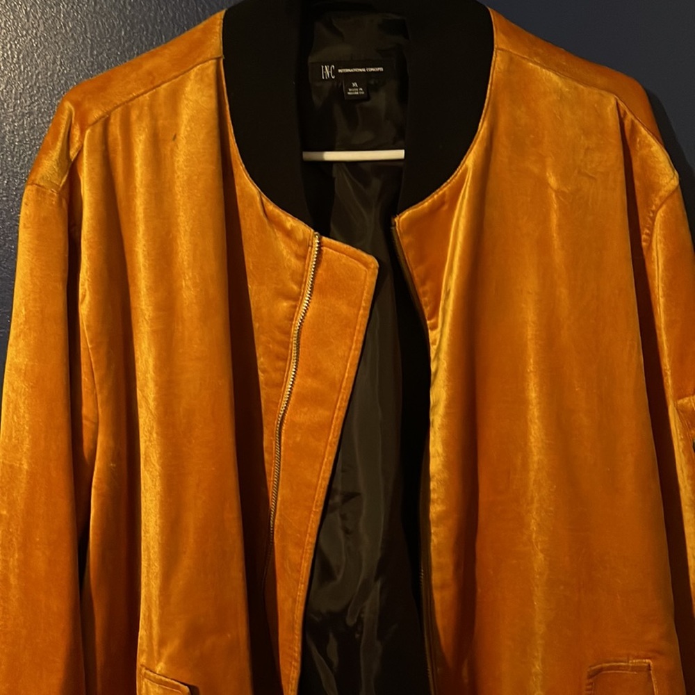 INC (International Concepts) XL Gold Jacket